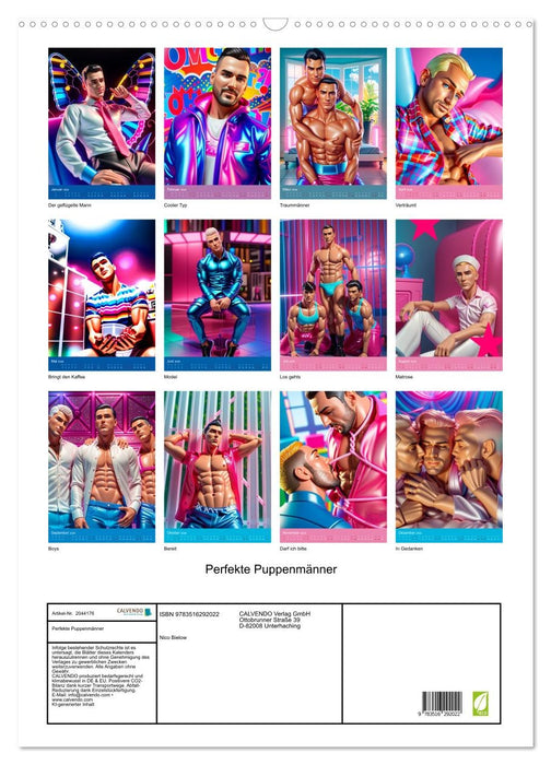Perfekte Puppenmänner (CALVENDO Wandkalender 2026)