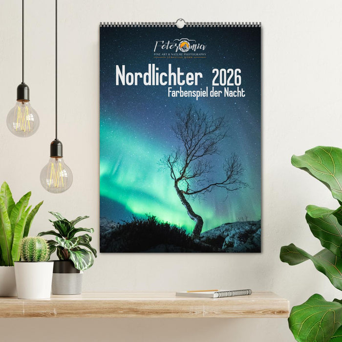 Nordlichter – Farbenspiel der Nacht (CALVENDO Wandkalender 2026)