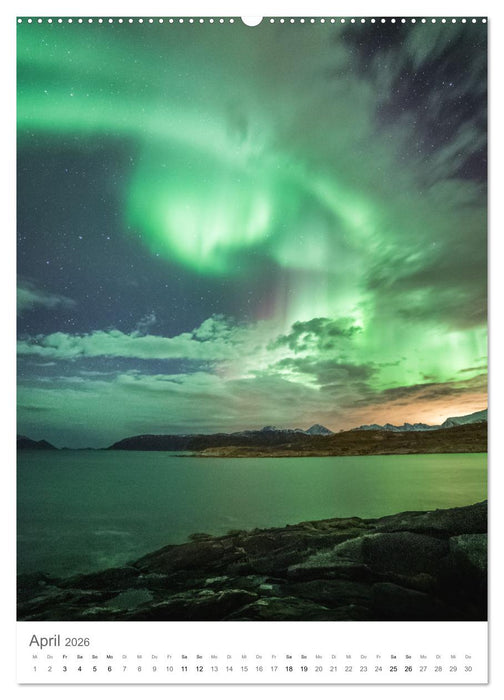 Nordlichter – Farbenspiel der Nacht (CALVENDO Wandkalender 2026)