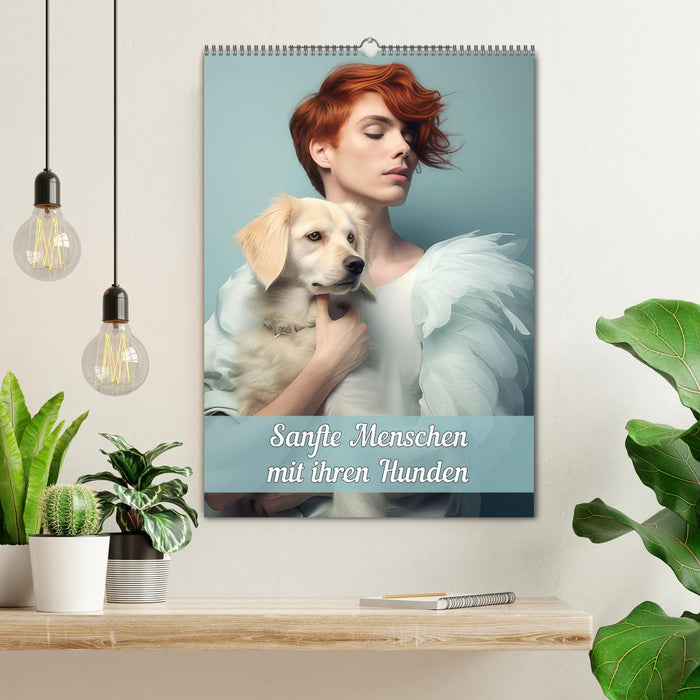 Sanfte Menschen mit ihren Hunden (CALVENDO Wandkalender 2026)