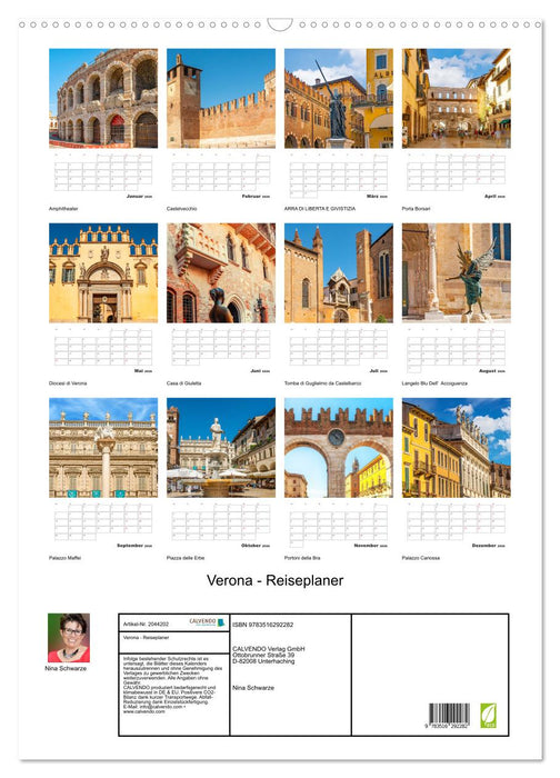 Verona - Reiseplaner (CALVENDO Wandkalender 2026)