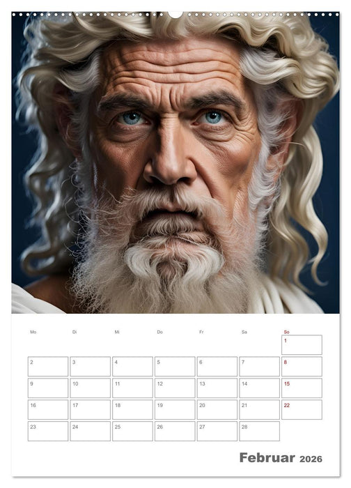 Geschöpfe der griechischen Mythologie - Eine KI-Welt der griechischen Götter, Kreaturen und Abenteurer (CALVENDO Wandkalender 2026)