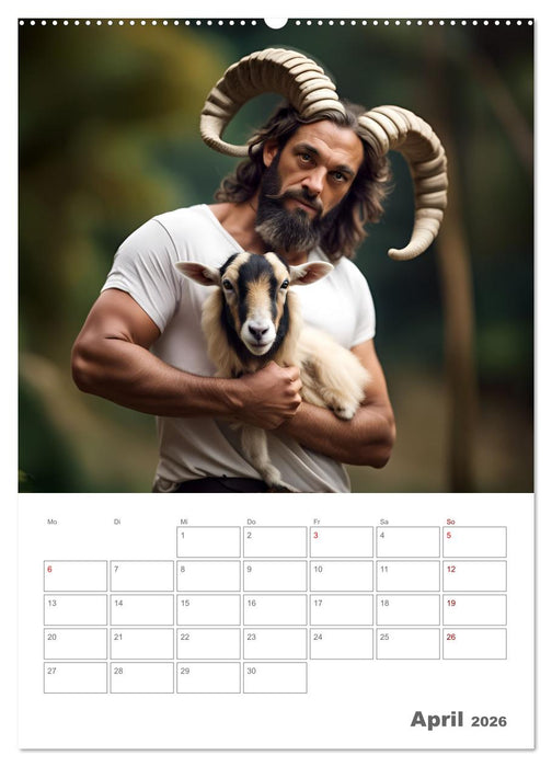 Geschöpfe der griechischen Mythologie - Eine KI-Welt der griechischen Götter, Kreaturen und Abenteurer (CALVENDO Wandkalender 2026)