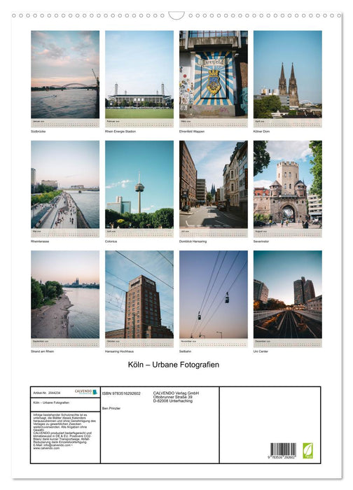 Köln – Urbane Fotografien (CALVENDO Wandkalender 2026)