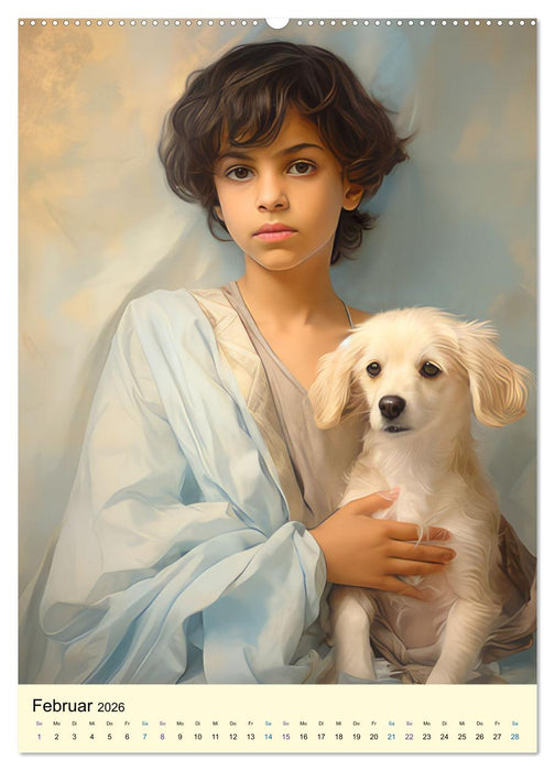 Sanfte Menschen mit ihren Hunden (CALVENDO Premium Wandkalender 2026)