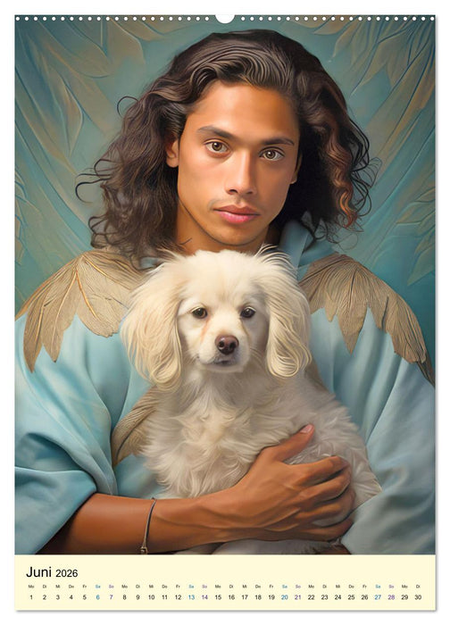 Sanfte Menschen mit ihren Hunden (CALVENDO Premium Wandkalender 2026)
