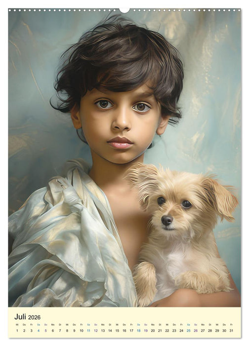 Sanfte Menschen mit ihren Hunden (CALVENDO Premium Wandkalender 2026)
