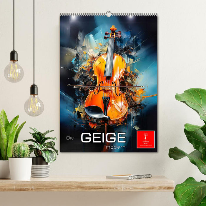 Die Geige modern (CALVENDO Wandkalender 2026)
