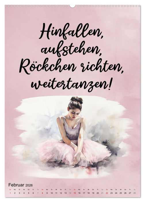 Tanzsprüche (CALVENDO Wandkalender 2026)