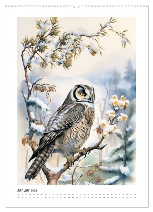 Eulenliebe (CALVENDO Premium Wandkalender 2026)