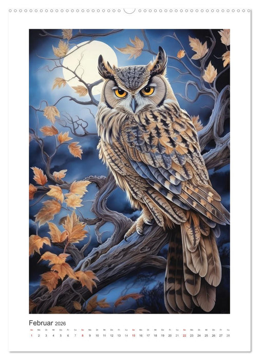 Eulenliebe (CALVENDO Premium Wandkalender 2026)