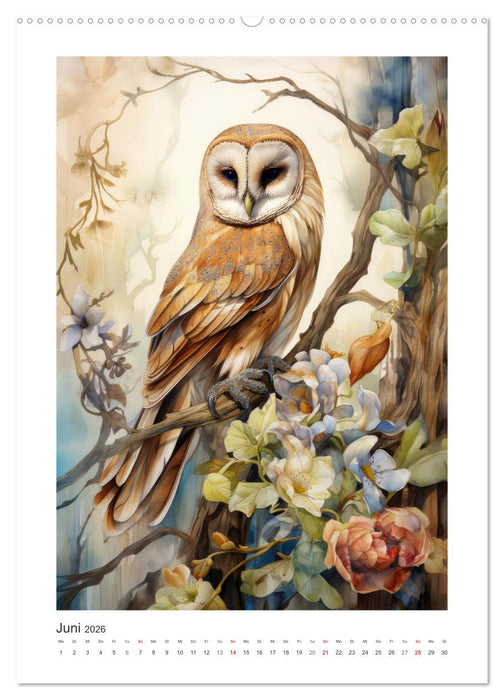 Eulenliebe (CALVENDO Premium Wandkalender 2026)