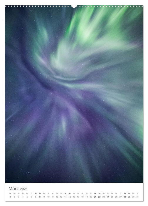 Nordlichter – Farbenspiel der Nacht (CALVENDO Premium Wandkalender 2026)
