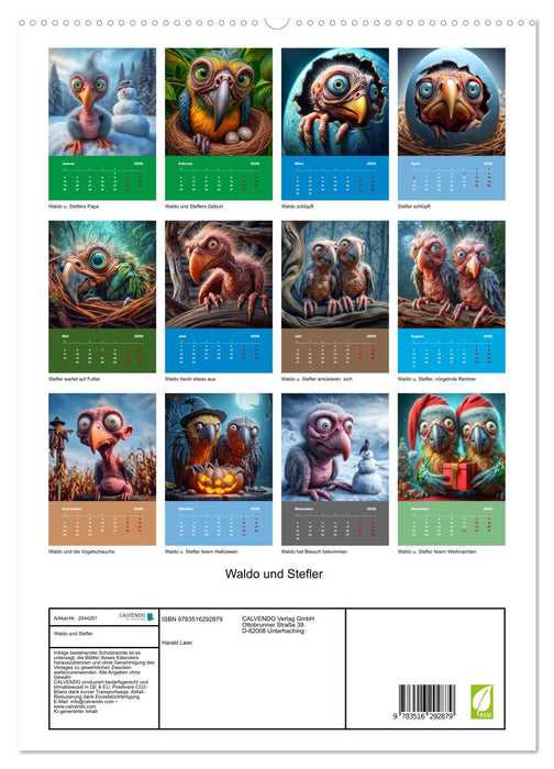 Waldo und Stefler (CALVENDO Premium Wandkalender 2026)