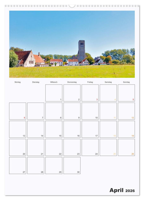 Flandern - Grafschaft in Belgien (CALVENDO Wandkalender 2026)