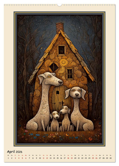 Bauernhoftiere - Humorvolle Karikaturen (CALVENDO Wandkalender 2026)