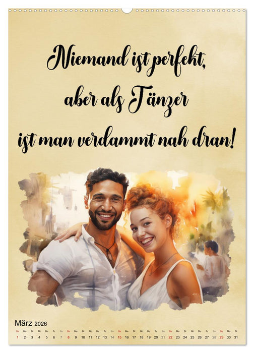 Tanzsprüche (CALVENDO Premium Wandkalender 2026)