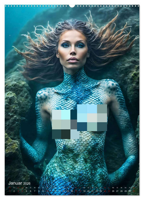 Verführerische Meerjungfrauen (CALVENDO Wandkalender 2026)