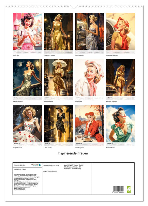 Inspirierende Frauen (CALVENDO Wandkalender 2026)