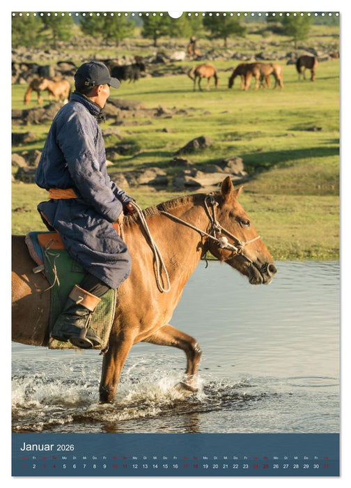 Mongolei - Mensch, Natur und Religion im Einklang (CALVENDO Wandkalender 2026)