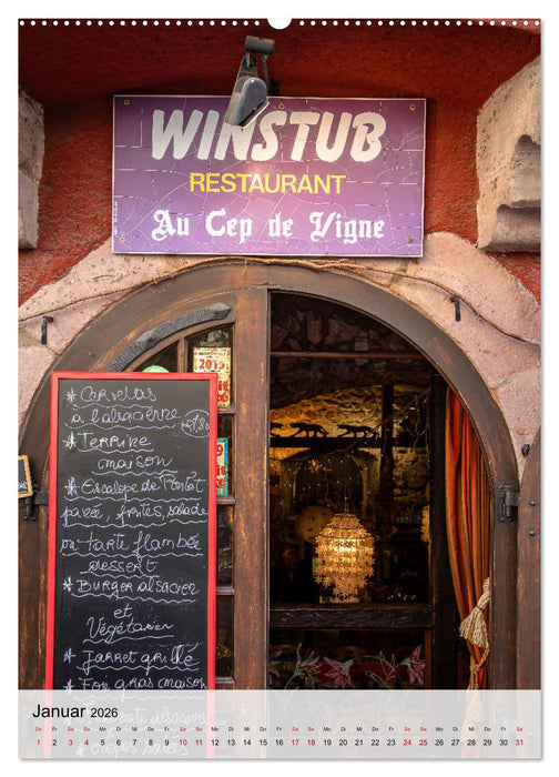 Elsass Alsace Riquewihr, das idyllische Weindorf (CALVENDO Wandkalender 2026)