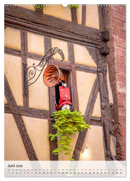 Elsass Alsace Riquewihr, das idyllische Weindorf (CALVENDO Wandkalender 2026)