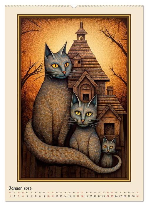 Bauernhoftiere - Humorvolle Karikaturen (CALVENDO Premium Wandkalender 2026)