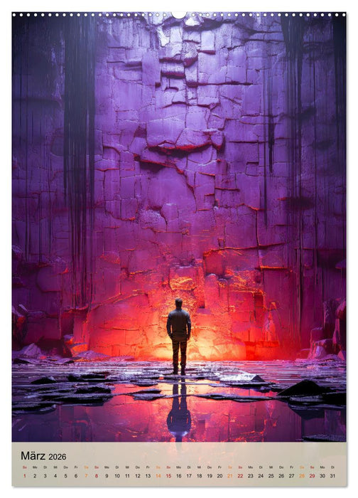 Lila, die Farbe der Mystik (CALVENDO Wandkalender 2026)