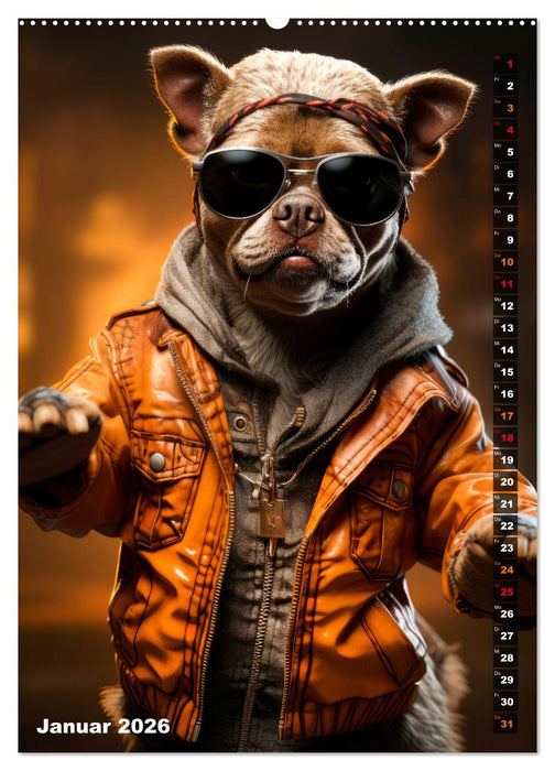 Stylische Hunde (CALVENDO Wandkalender 2026)