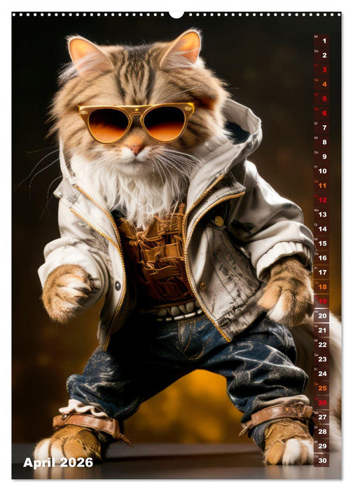 Stylische Katzen (CALVENDO Wandkalender 2026)