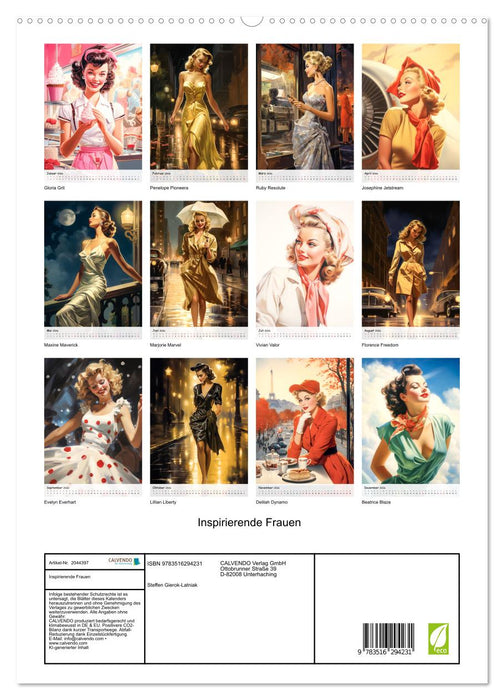 Inspirierende Frauen (CALVENDO Premium Wandkalender 2026)