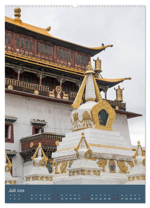 Mongolei - Mensch, Natur und Religion im Einklang (CALVENDO Premium Wandkalender 2026)