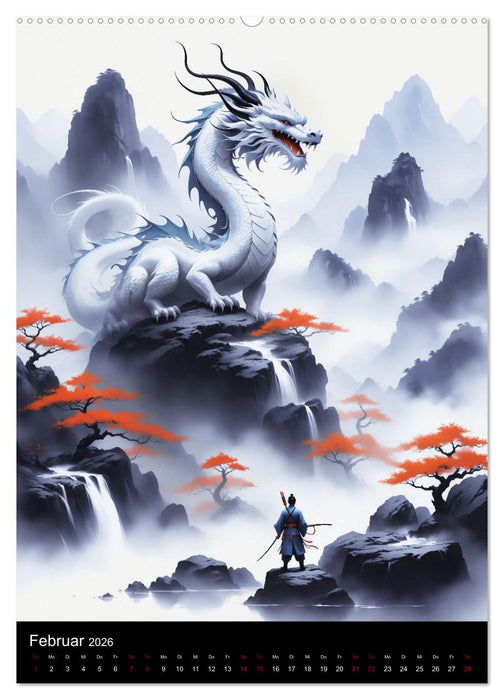 Asiatische Inspiration Fernöstlicher Art - Helle Werke (CALVENDO Premium Wandkalender 2026)