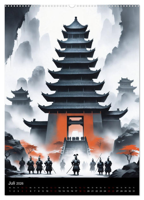 Asiatische Inspiration Fernöstlicher Art - Helle Werke (CALVENDO Premium Wandkalender 2026)