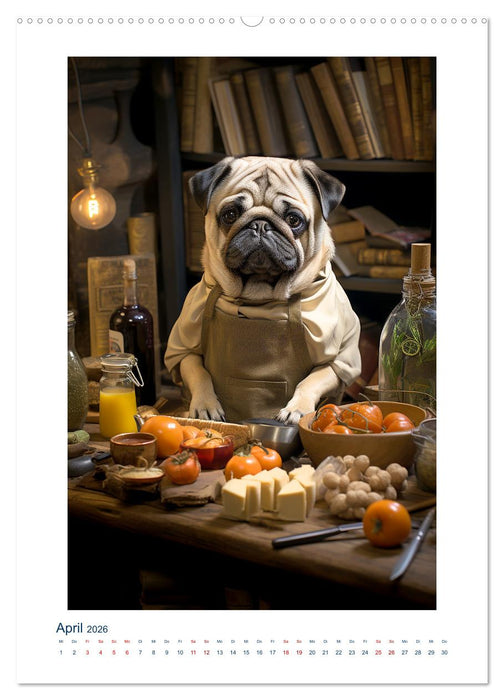 Der kleine Mops (CALVENDO Wandkalender 2026)