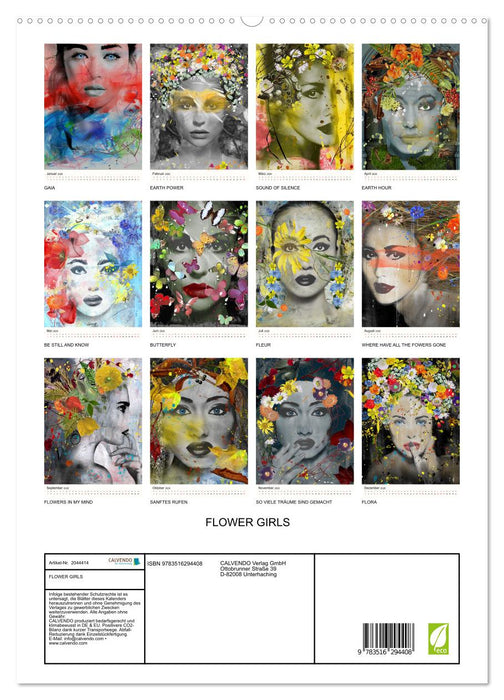 FLOWER GIRLS (CALVENDO Premium Wandkalender 2026)