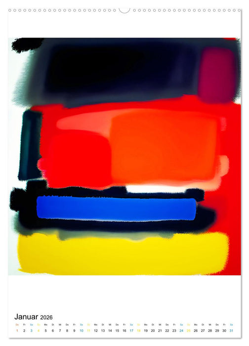 Modern ART Farbkompositionen (CALVENDO Wandkalender 2026)