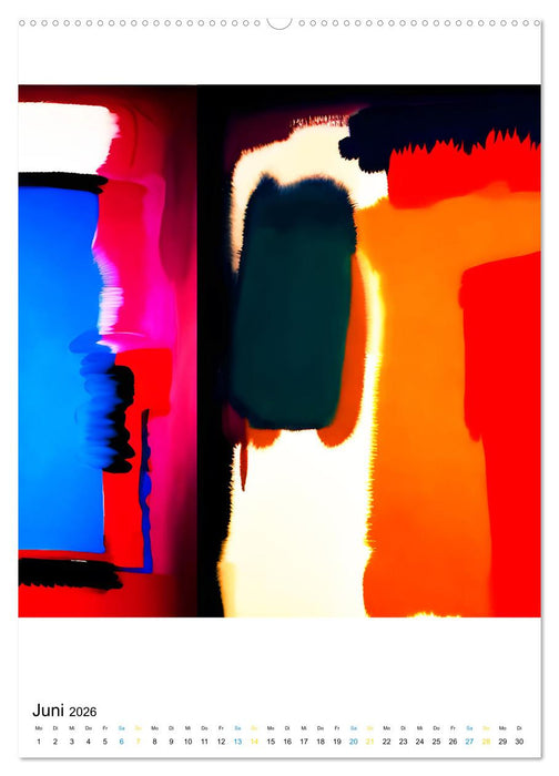 Modern ART Farbkompositionen (CALVENDO Wandkalender 2026)