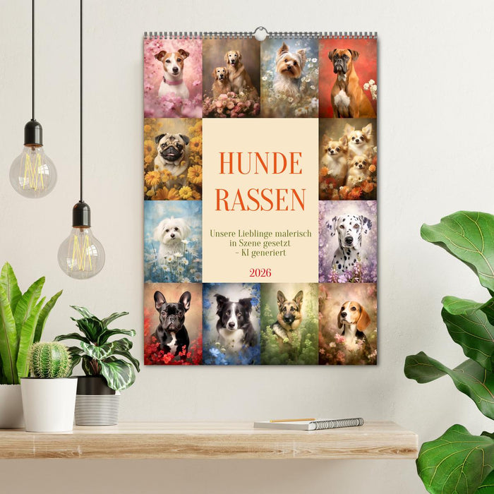 Hunderassen (CALVENDO Wandkalender 2026)