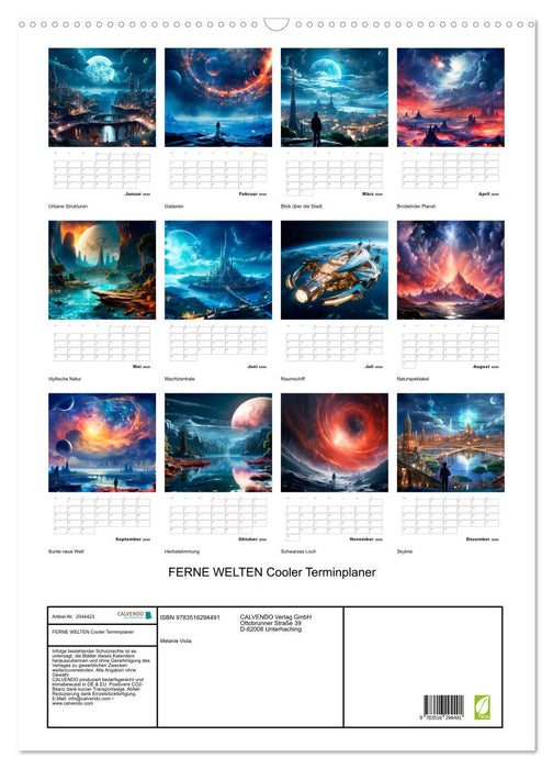 FERNE WELTEN Cooler Terminplaner (CALVENDO Wandkalender 2026)