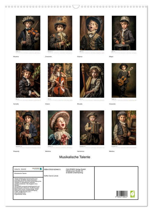 Musikalische Talente (CALVENDO Wandkalender 2026)