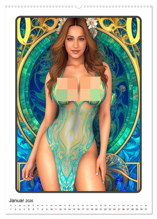 Modefantasien (CALVENDO Premium Wandkalender 2026)