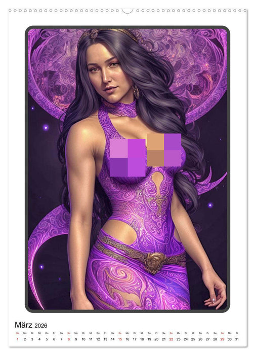 Modefantasien (CALVENDO Premium Wandkalender 2026)