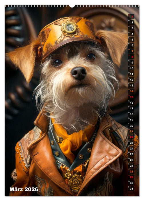 Stylische Hunde (CALVENDO Premium Wandkalender 2026)
