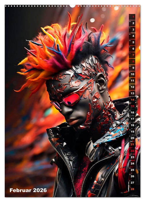 CYBERPUNK Urcoole Typen (CALVENDO Wandkalender 2026)