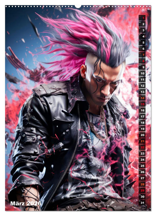 CYBERPUNK Urcoole Typen (CALVENDO Wandkalender 2026)