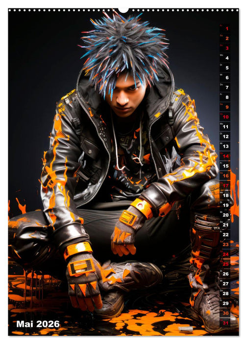 CYBERPUNK Urcoole Typen (CALVENDO Wandkalender 2026)