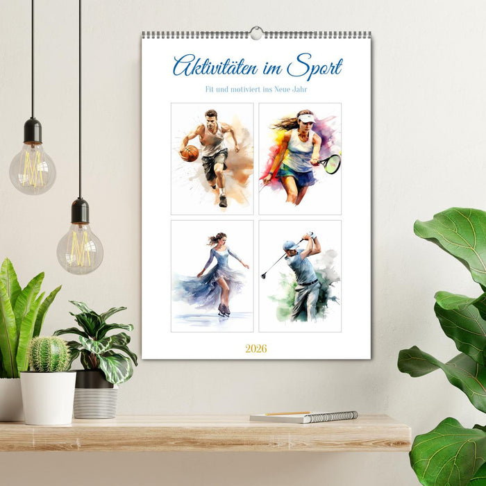 Aktivitäten im Sport (CALVENDO Wandkalender 2026)
