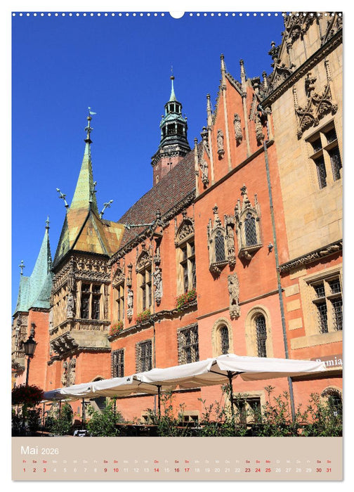 Breslau - Historische Mitte und Dominsel (CALVENDO Premium Wandkalender 2026)