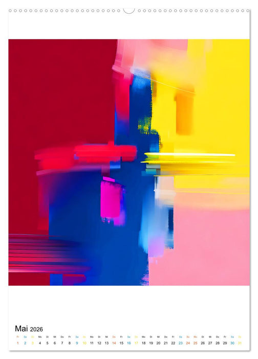 Modern ART Farbkompositionen (CALVENDO Premium Wandkalender 2026)